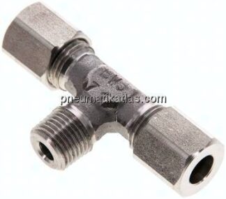 T-Schneidringverschraubung R 1/8"-6 LL (M10x1), 1.4571