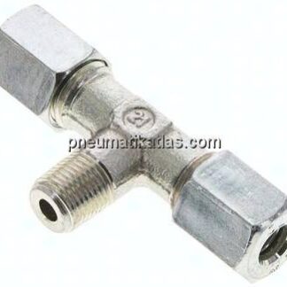 T-Schneidringverschraubung R 1/8"-6 L (M12x1,5), Stahl verzinkt