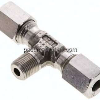 T-Schneidringverschraubung R 1/8"-6 L (M12x1,5), 1.4571