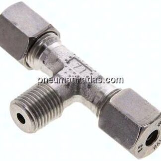 T-Schneidringverschraubung R 1/4"-6 S (M14x1,5), 1.4571
