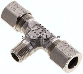 T-Schneidringverschraubung R 1/8"-8 LL (M12x1), 1.4571