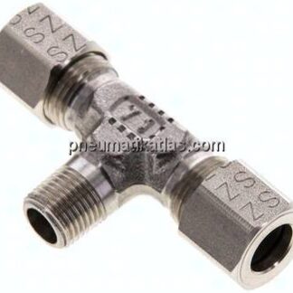 T-Schneidringverschraubung R 1/8"-8 LL (M12x1), 1.4571
