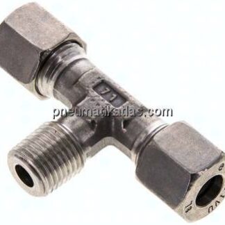 T-Schneidringverschraubung R 1/4"-8 L (M14x1,5), 1.4571