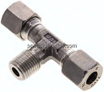 T-Schneidringverschraubung R 1/4"-8 L (M14x1,5), 1.4571