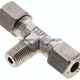 T-Schneidringverschraubung R 1/4"-8 S (M16x1,5), 1.4571