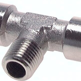 T-Einschraubstück G 3/8"(IG)-R 3/8"(AG), Messing vernickelt