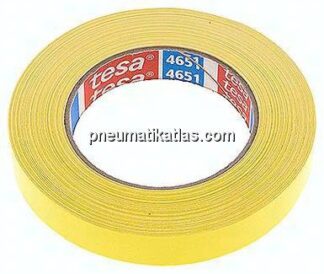 Tesa Gewebeklebeband 4651, 19 mm / 25 mtr., gelb