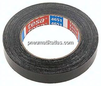 Tesa Gewebeklebeband 4651, 19 mm / 25 mtr., schwarz