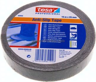 Tesa Anti-Rutschklebeband, 25mm/15mtr., schwarz