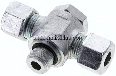 T-Schwenkverschraubung G 3/8"-10 S (M18x1,5), Stahl verzinkt