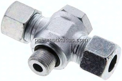 T-Schwenkverschraubung G 3/8"-12 S (M20x1,5), Stahl verzinkt