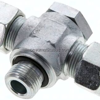 T-Schwenkverschraubung G 1/2"-15 L (M22x1,5), Stahl verzinkt