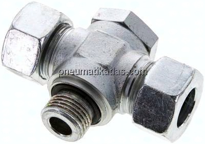 T-Schwenkverschraubung G 1/2"-18 L (M26x1,5), Stahl verzinkt