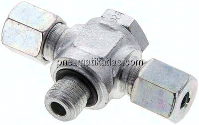 T-Schwenkverschraubung G 1/4"-6 S (M14x1,5), Stahl verzinkt
