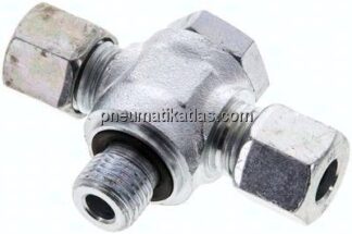 T-Schwenkverschraubung G 1/4"-8 L (M14x1,5), Stahl verzinkt