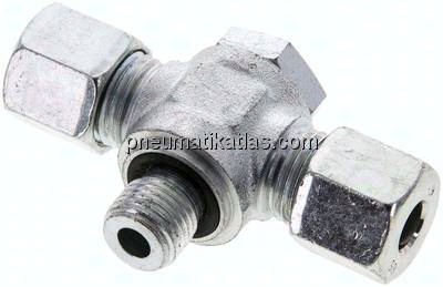 T-Schwenkverschraubung G 1/4"-8 S (M16x1,5), Stahl verzinkt