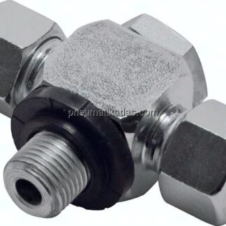 T-Schwenkverschraubung G 1-1/4"-35 L (M45x2), Stahl verzinkt