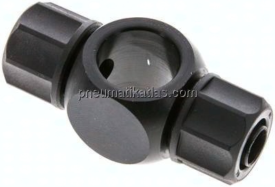Verschraubung, T-Ringstück G 3/8"-11,6x9mm, Aluminium