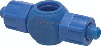 Verschraubung, T-Ringstück G 1/8"-6x4mm, Kunststoff (POM)