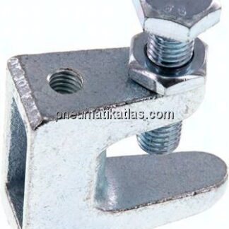 Trägerklemme aus Temperguss verzinkt, M 8 (1 - 23 mm)