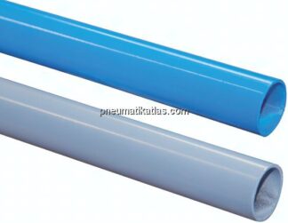 Aluminium-Rohr, 15 x 12mm, blau (RAL 5015) pulverbeschichtet