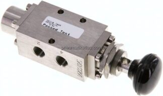 5/2-Wege Tasterventil, G 1/4", Raste
