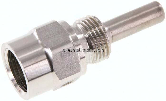 Schutzrohr zum Einschrauben (G 1/2"), 63mm, 1.4571