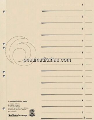 HERLITZ Trennblätter chamois, 100er Pack