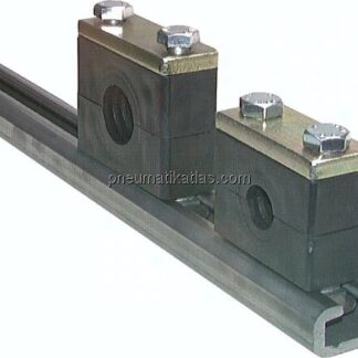 C-Tragschiene, 40x22mm, Stahl blank, 1mtr.