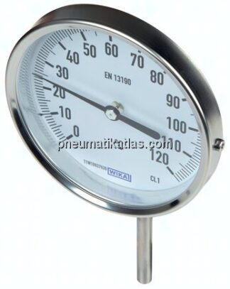 Bimetallthermometer, senkrecht D100/-30 bis +50°C/200mm