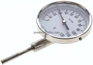 Bimetallthermometer, senkrecht D100/0 bis +120°C/63mm