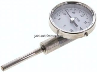Bimetallthermometer, senkrecht D63/0 bis +120°C/63mm