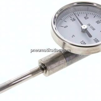 Bimetallthermometer, senkrecht D63/0 bis +120°C/63mm