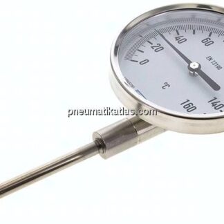 Bimetallthermometer, senkrecht D100/0 bis +160°C/100mm