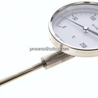 Bimetallthermometer, senkrecht D100/0 bis +250°C/100mm