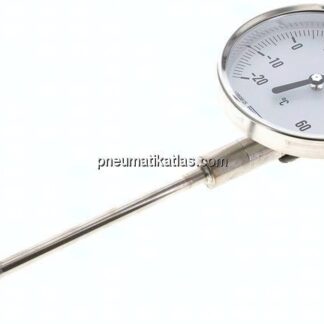 Bimetallthermometer, senkrecht D100/-20 bis +60°C/160mm