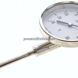 Bimetallthermometer, senkrecht D100/-30 bis +50°C/100mm