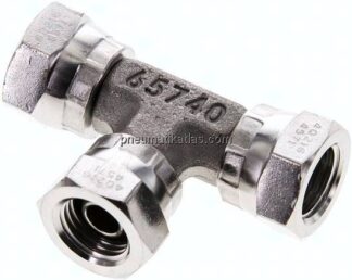 T-Verschraubung,60°Konus G 1/4" (IG), V4A