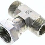 ORFS-T-Verschraubung UN 1-7/16"-12(AG/IG/AG)