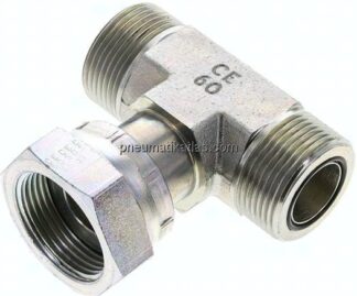 ORFS-T-Verschraubung UN 1-7/16"-12(AG/IG/AG)