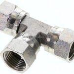 T-Verschraubung,UNF 3/4"-16 (JIC), Stahl verzinkt