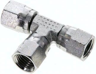 T-Verschraubung,UNF 7/16"-20 (JIC), Stahl verzinkt