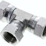 T-Verschraubung,UNF 7/8"-14 (JIC), Stahl verzinkt