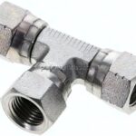 T-Verschraubung,UNF 9/16"-18 (JIC), Stahl verzinkt