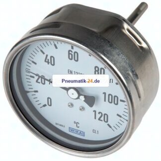 Bimetallthermometer, waagerecht D63/-50 bis +50°C/200mm