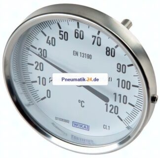 Bimetallthermometer, waagerecht D100/0 bis +60°C/400mm