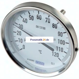 Bimetallthermometer, waagerecht D100/0 bis +60°C/400mm