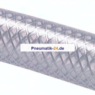 PVC-Gewebeschlauch 4x10mm, transparent, Meterware (von 50 mtr.-Rolle)