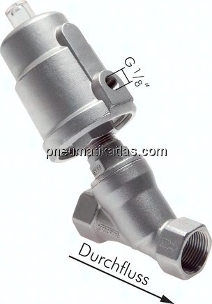 Schrägsitzventil G 1-1/4",Antrieb: Edelstahl 1.4305, Eco-Line