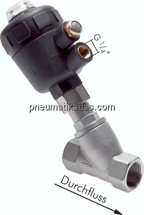 Schrägsitzventil G 1/2",Antrieb: Kunststoff, Eco-Line